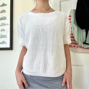 Cotton Sleeve Knit Top